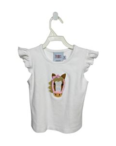THE SMILEY CRAB WHITE SLEEVELESS SHIRT