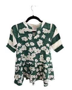 TANYA TAYLOR  GREEN   PRINTED DESIGN COVER UP