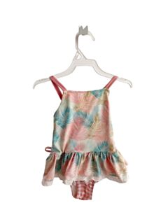 LOVE AND GROW CLOTHING CO.  MULTI-COLOR    2-PIECE SWIMSUIT WITH EYELET TRIM