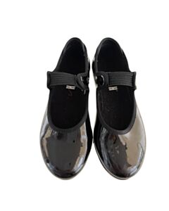 BLOCH BLACK SHOES TAP SHOES *THIS ITEM IS GENTLY USED WITH MINOR SIGNS OF WEAR (MINOR SCUFFING AND MISSING RIBBONS) *VGU SIZE TODDLER 10.5
