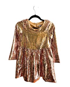 LOLA + THE BOYS PINK SEQUINED PARTY DRESS