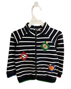 FLORENCE EISEMAN  BLUE  STRIPED  OUTERWEAR