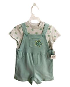 LITTLE ME GREEN KNIT 2-PIECE OUTFIT