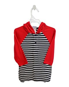 FLORENCE EISEMAN  BLUE  STRIPED  PULLOVER