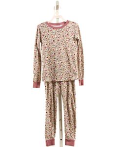 LAKE PAJAMAS  PURPLE KNIT FLORAL  LOUNGEWEAR