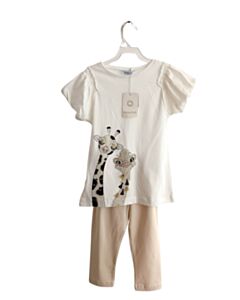 MAYORAL  IVORY   PRINTED DESIGN 2-PIECE OUTFIT