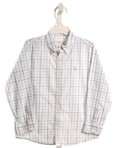 NECK & NECK  LT BLUE  WINDOWPANE  DRESS SHIRT