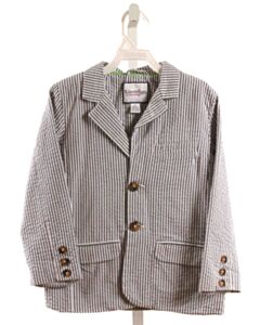 KITESTRINGS  BLUE SEERSUCKER STRIPED  BLAZER