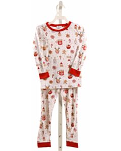 NOOMIE  RED   PRINTED DESIGN LOUNGEWEAR