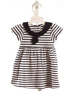JOJO MAMAN BEBE  BLUE  STRIPED  KNIT DRESS