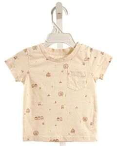 COLORED ORGANICS  CREAM KNIT  PRINTED DESIGN T-SHIRT