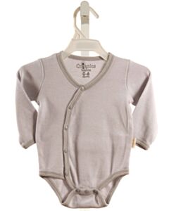 ORGANICS BY TADPOLES  GRAY  STRIPED  KNIT BUBBLE
