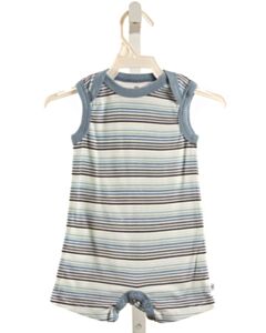 HONEST  BLUE  STRIPED  KNIT SHORTALL