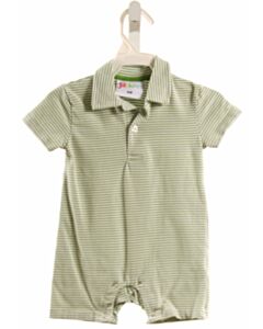 JELLYBEANS  GREEN  STRIPED  KNIT SHORTALL