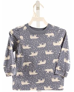 HANNA ANDERSSON LT BLUE PRINT KNIT LS SHIRT