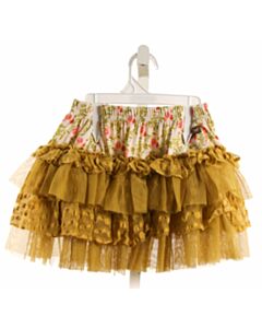 MATILDA JANE  MUSTARD TULLE   SKIRT WITH RUFFLE