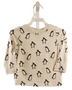HANNA ANDERSSON  BLACK  PRINT  KNIT LS SHIRT