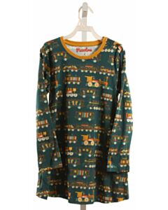 PICCOLINA GREEN PRINT KNIT DRESS