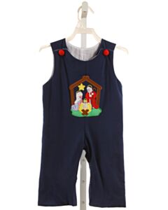 SMOCKED OR NOT NAVY APPLIQUED LONGALL