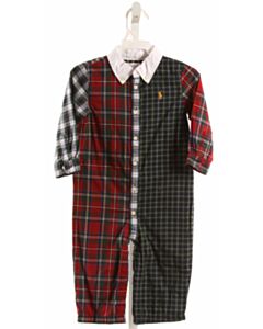 RALPH LAUREN GREEN PLAID LONGALL