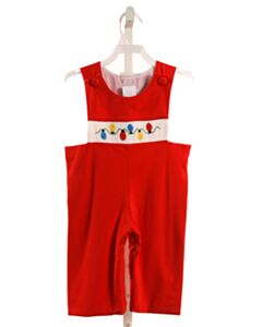 SMOCKED OR NOT RED SMOCKED LONGALL