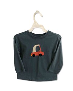 HANNA ANDERSSON  BLUE   PRINTED DESIGN KNIT LS SHIRT
