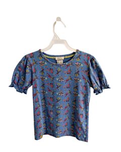 MATILDA JANE BLUE FLORAL KNIT SS SHIRT