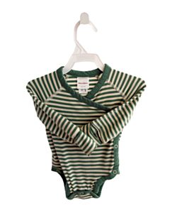 HANNA ANDERSSON GREEN STRIPED KNIT BUBBLE