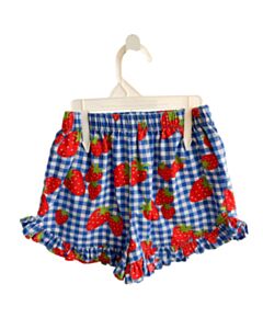 ELEANOR ROSE BLUE GINGHAM SHORTS WITH RUFFLE