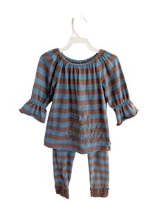 MATILDA JANE BLUE STRIPED 2-PIECE OUTFIT