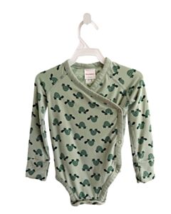 HANNA ANDERSSON GREEN PRINT KNIT LS SHIRT