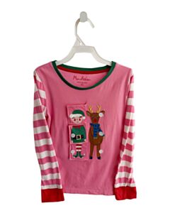 MINI BODEN PINK STRIPED KNIT LS SHIRT