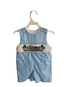 PLEATS & STITCHES BLUE SMOCKED JON JON