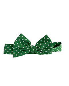 ELEANOR ROSE GREEN POLKA DOT HEADBAND