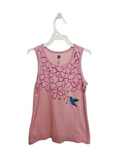TEA  PINK  FLORAL  KNIT TANK