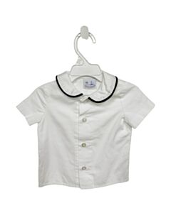 FLORENCE EISEMAN WHITE PIQUE DRESS SHIRT