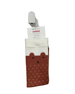HANNA ANDERSSON  BROWN   PRINTED DESIGN SOCKS