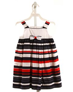 LULI & ME  MULTI-COLOR  STRIPED  DRESS WITH BOW