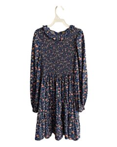 POLO BY RALPH LAUREN  BLUE  FLORAL SMOCKED KNIT DRESS