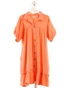 HAYDEN GIRLS  ORANGE SEERSUCKER  DRESS