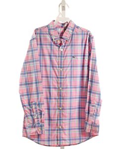 VINEYARD VINES PINK PLAID DRESS SHIRT