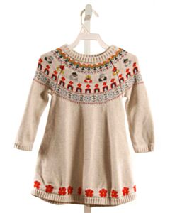HANNA ANDERSSON CREAM PRINTED DESIGN DRESS