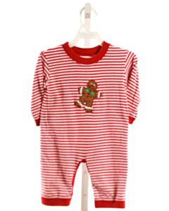 GLORIMONT  RED KNIT STRIPED  LONGALL