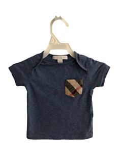 BURBERRY BLUE KNIT SS SHIRT