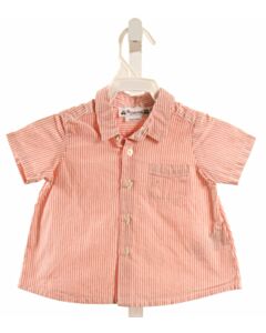 BONPOINT  RED  STRIPED  DRESS SHIRT