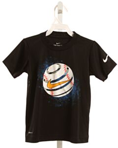 NIKE  BLACK  PRINTED DESIGN T-SHIRT