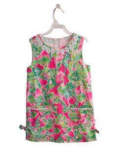LILLY PULITZER HOT PINK FLORAL DRESS