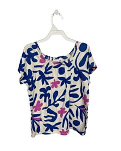 HANNA ANDERSSON BLUE PRINTED DESIGN SHIRT-SS