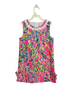 LILLY PULITZER  HOT PINK PIQUE  PRINTED DESIGN DRESS