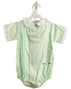 WOMAN'S EXCHANGE MINT APPLIQUED BUBBLE